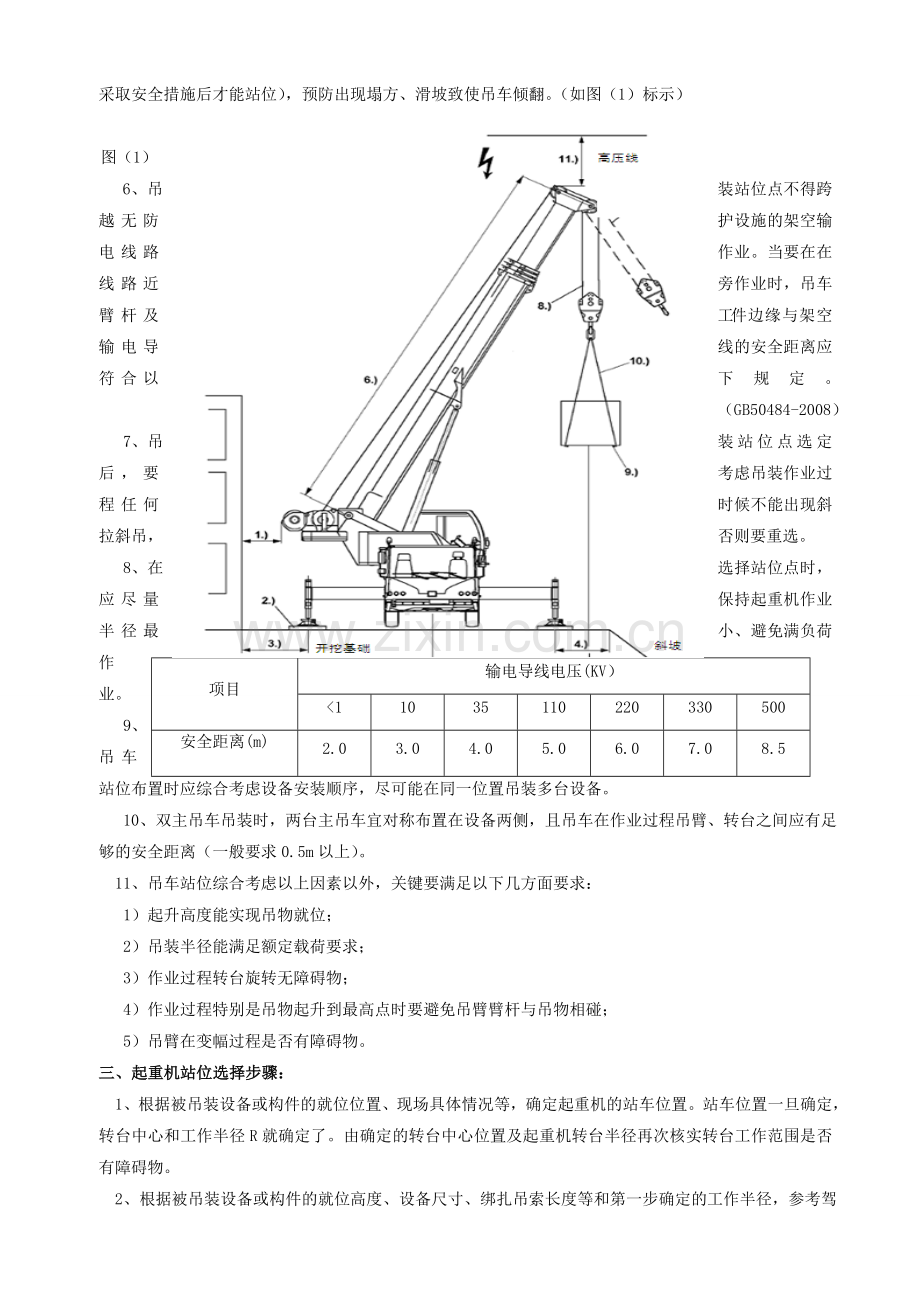 汽车式起重机站位作业指导书.doc_第2页