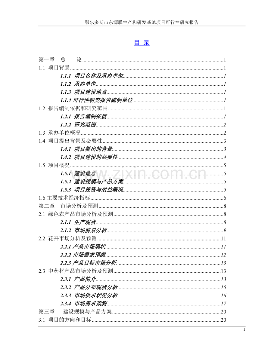 鄂尔多斯市东源膜生产和研发基地项目可行性研究报告.doc_第3页