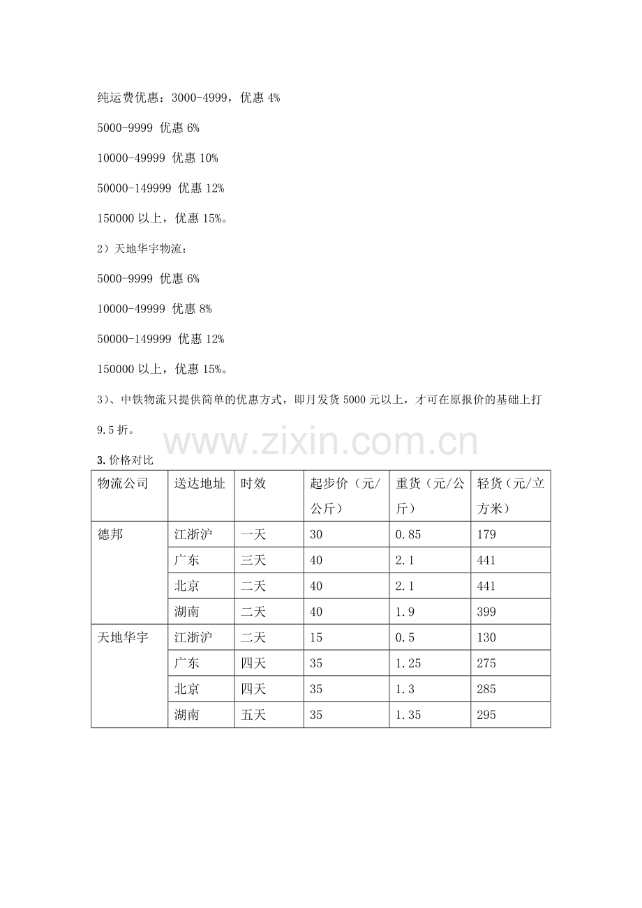 物流公司选择方案.doc_第2页