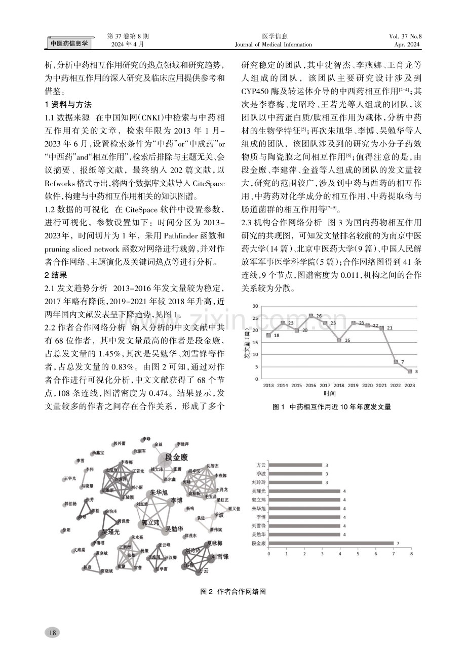 基于可视化分析中药相互作用的国内热点及发展趋势.pdf_第2页