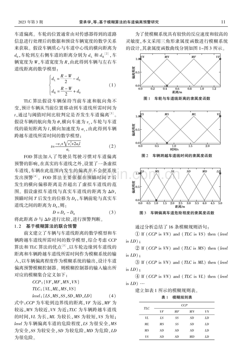 基于模糊算法的车道偏离预警研究.pdf_第2页