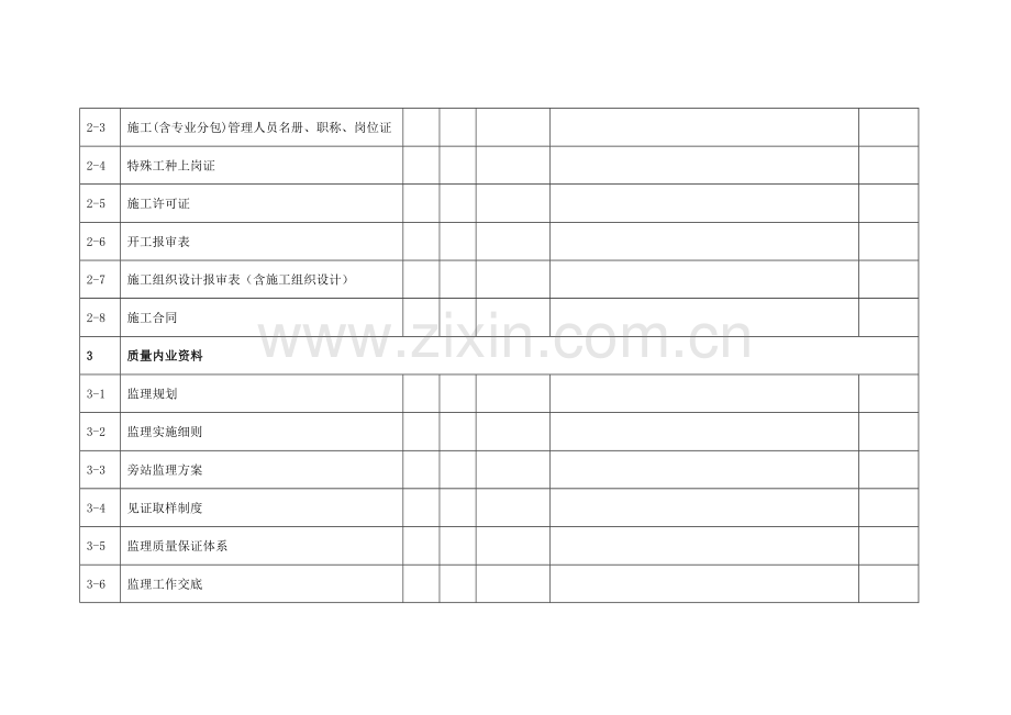 监理内业资料检查表.doc_第2页