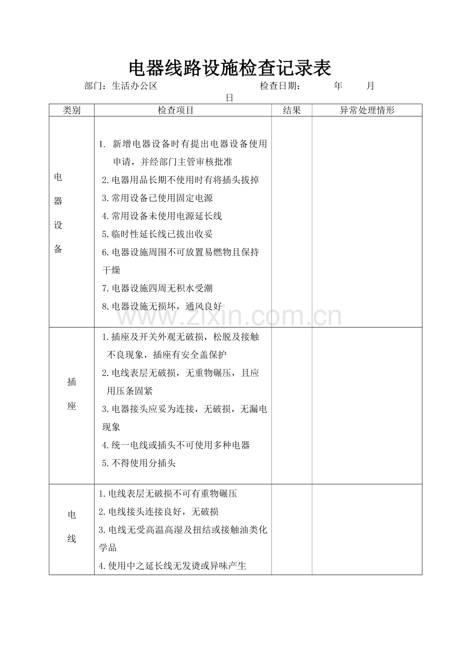 电器安全检查记录表.doc_第2页