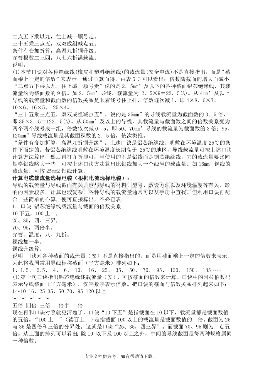 电缆载流量对照表.doc_第2页