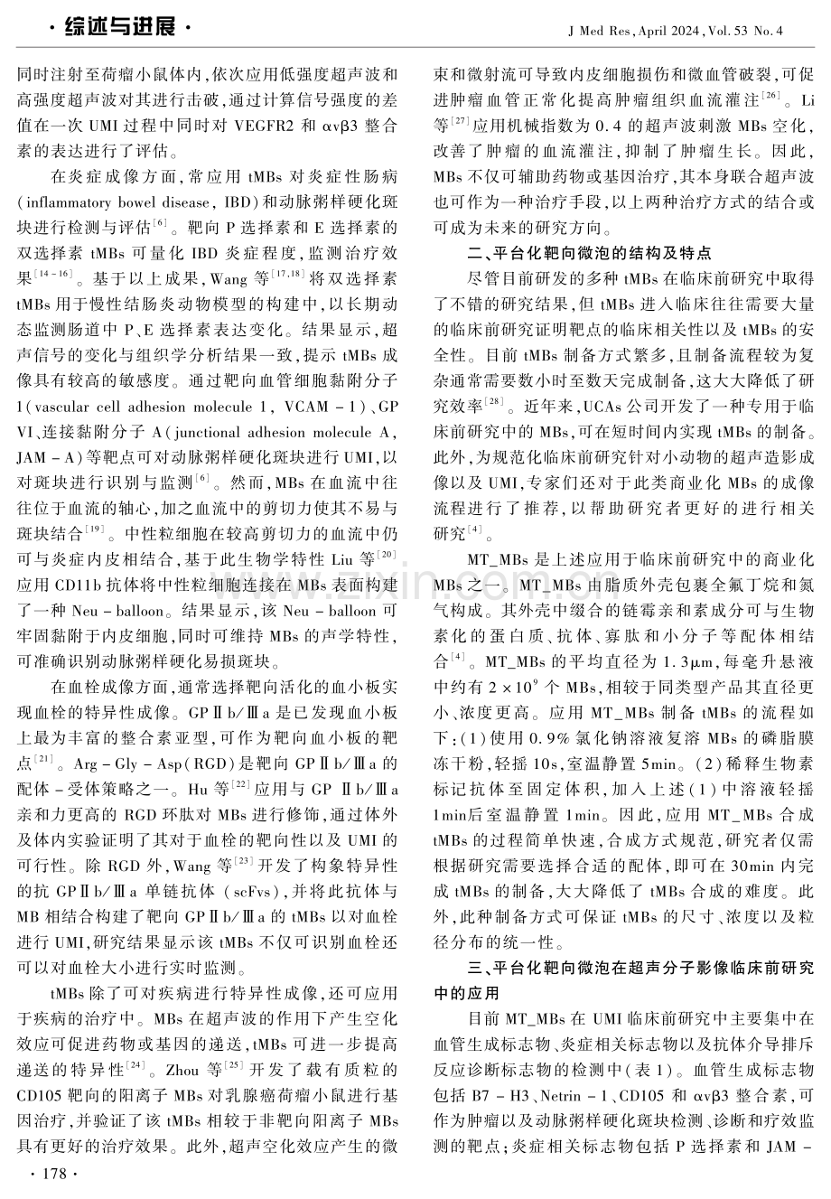 平台化靶向微泡在超声分子成像中的应用现状及展望 (1).pdf_第2页