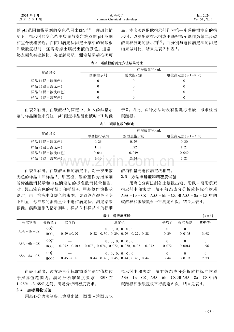 离心分离-酚酞溴酚蓝双指示剂中和法测定土壤中的碳酸根和碳酸氢根.pdf_第3页