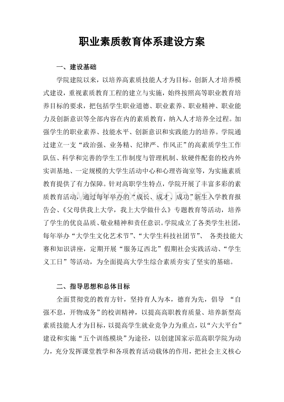 职业素质教育体系建设方案.doc_第2页