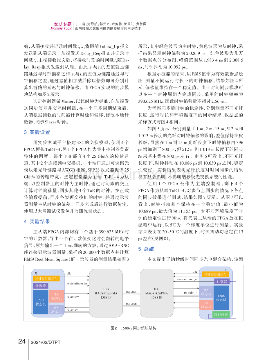 面向时隙光交换网络的纳秒级时间同步技术.pdf_第3页