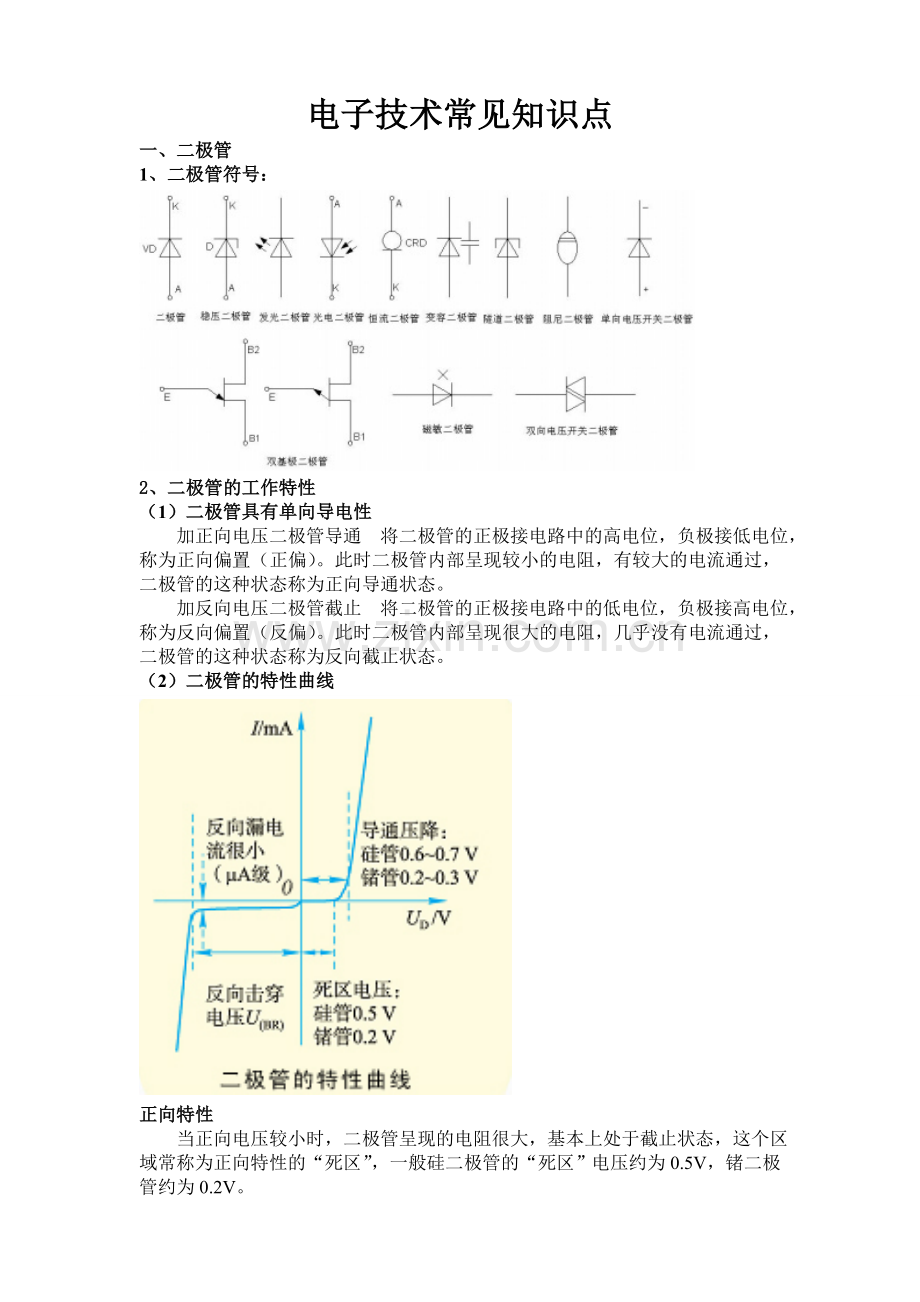 电子技术常见知识点.doc_第1页