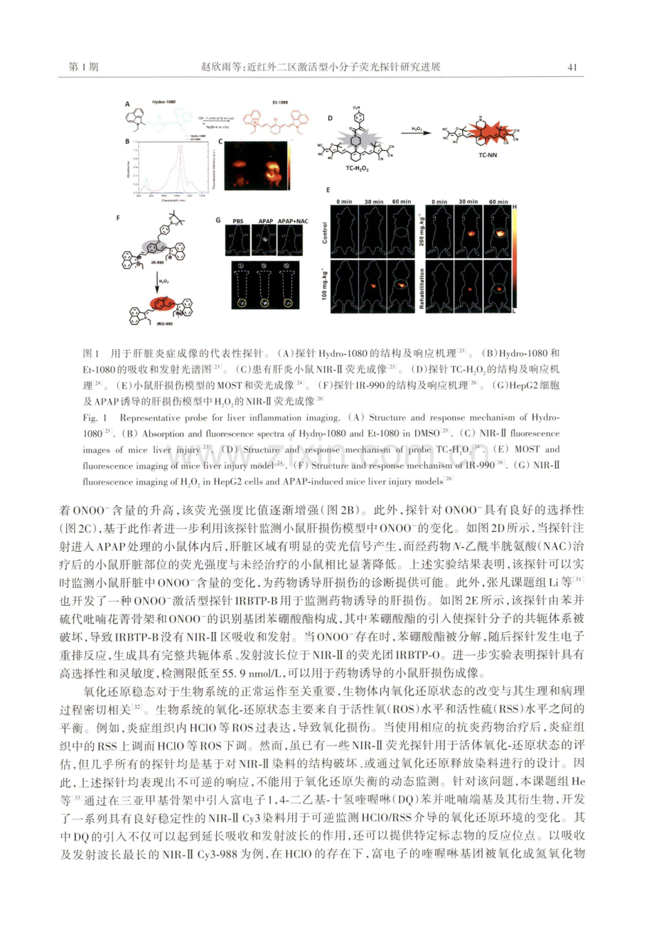 近红外二区激活型小分子荧光探针研究进展.pdf_第3页