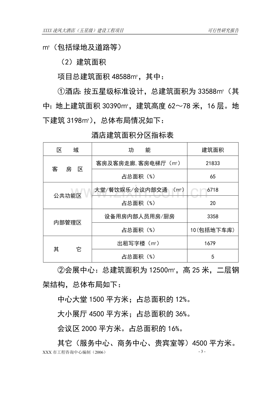 2016年五星级酒店建设工程项目建设可研报告.doc_第3页