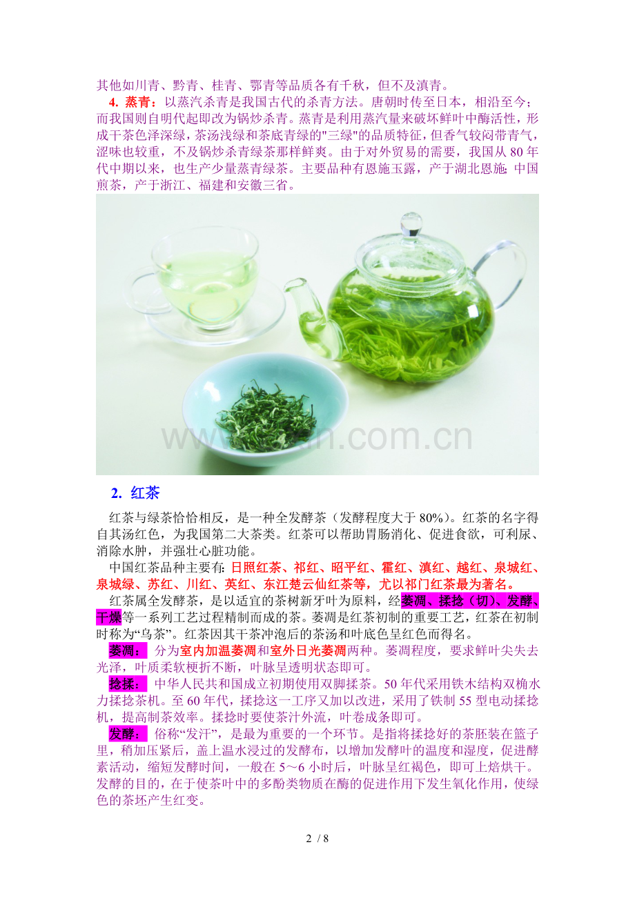 茶的种类大全(6大茶类).doc_第2页