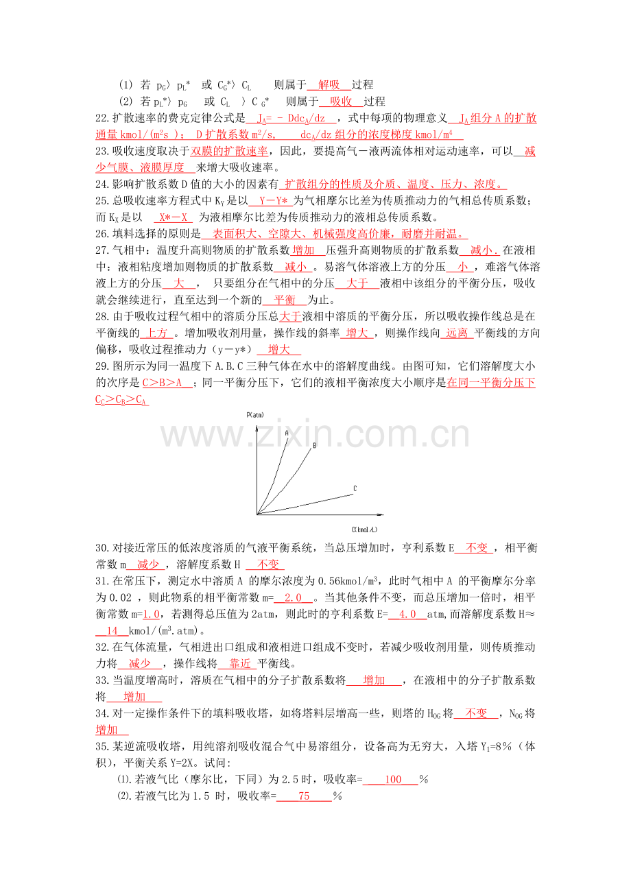 -化工原理吸收复习题.doc_第2页