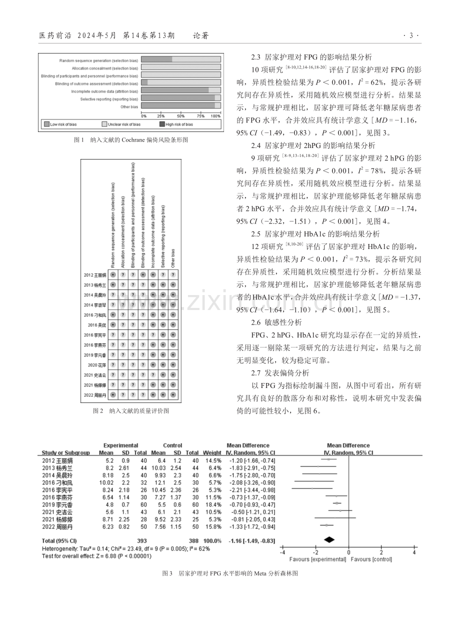 居家护理对老年糖尿病患者影响的Meta分析.pdf_第3页