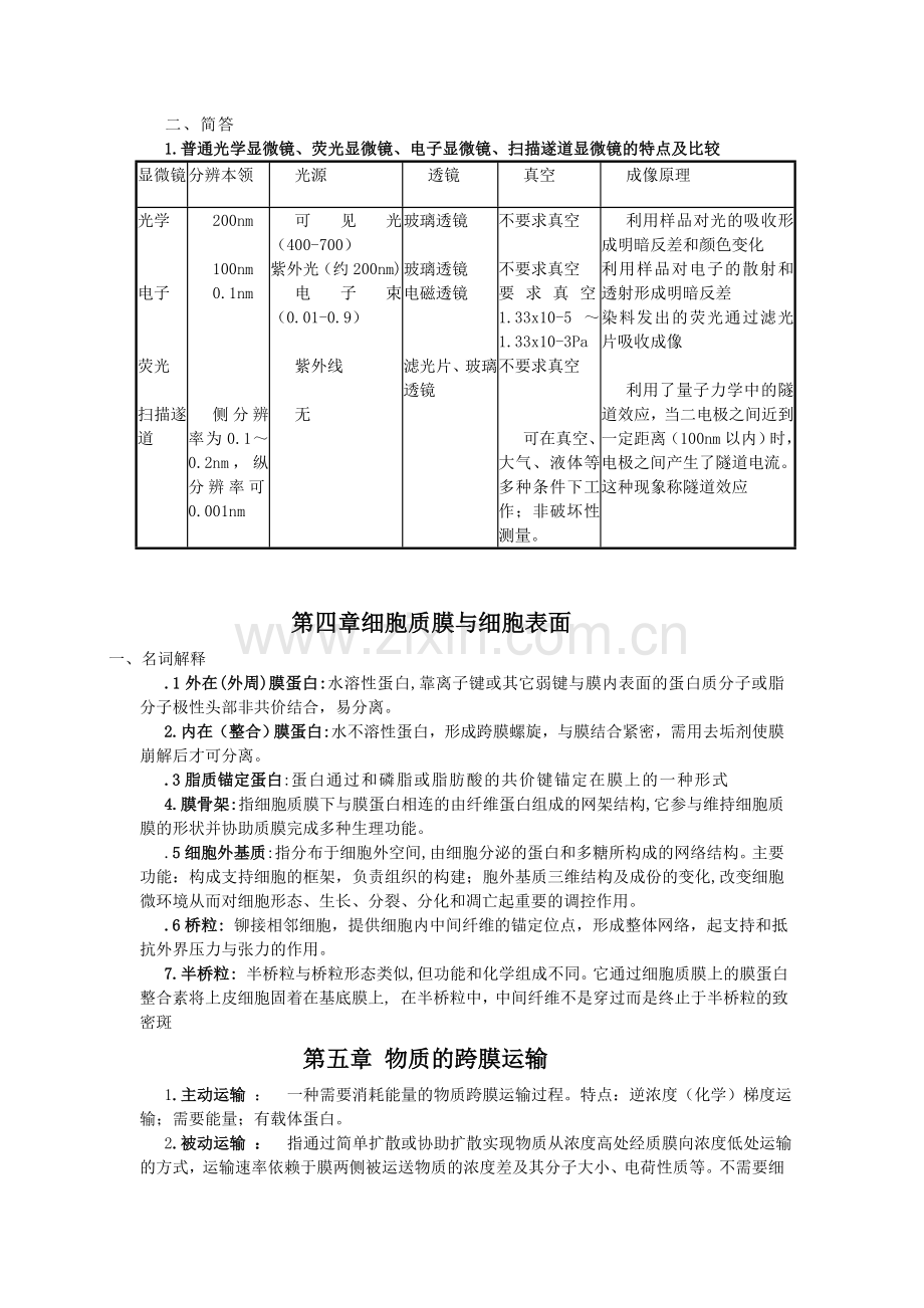 细胞生物学复习资料分享.doc_第3页