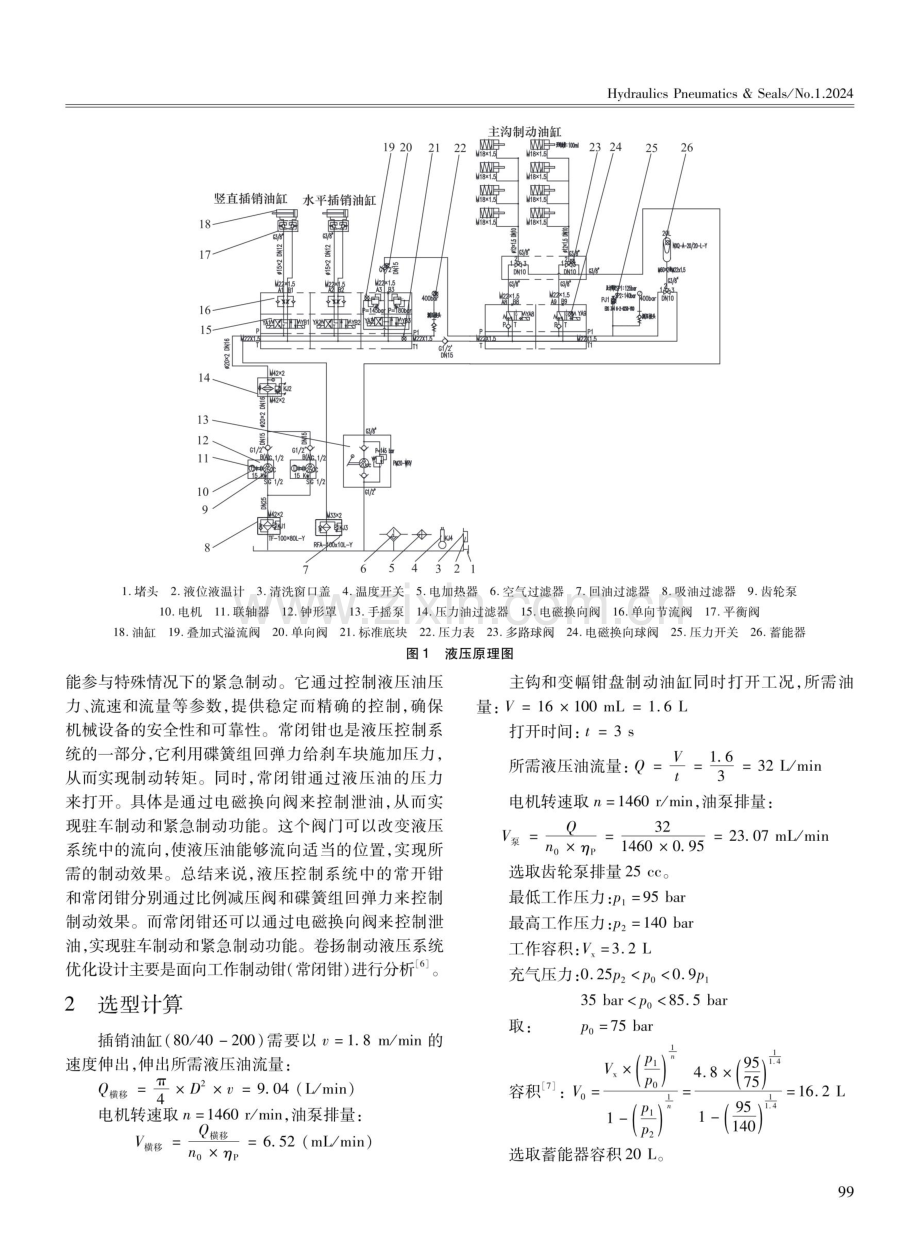 全回转船吊卷扬制动液压系统优化设计.pdf_第2页