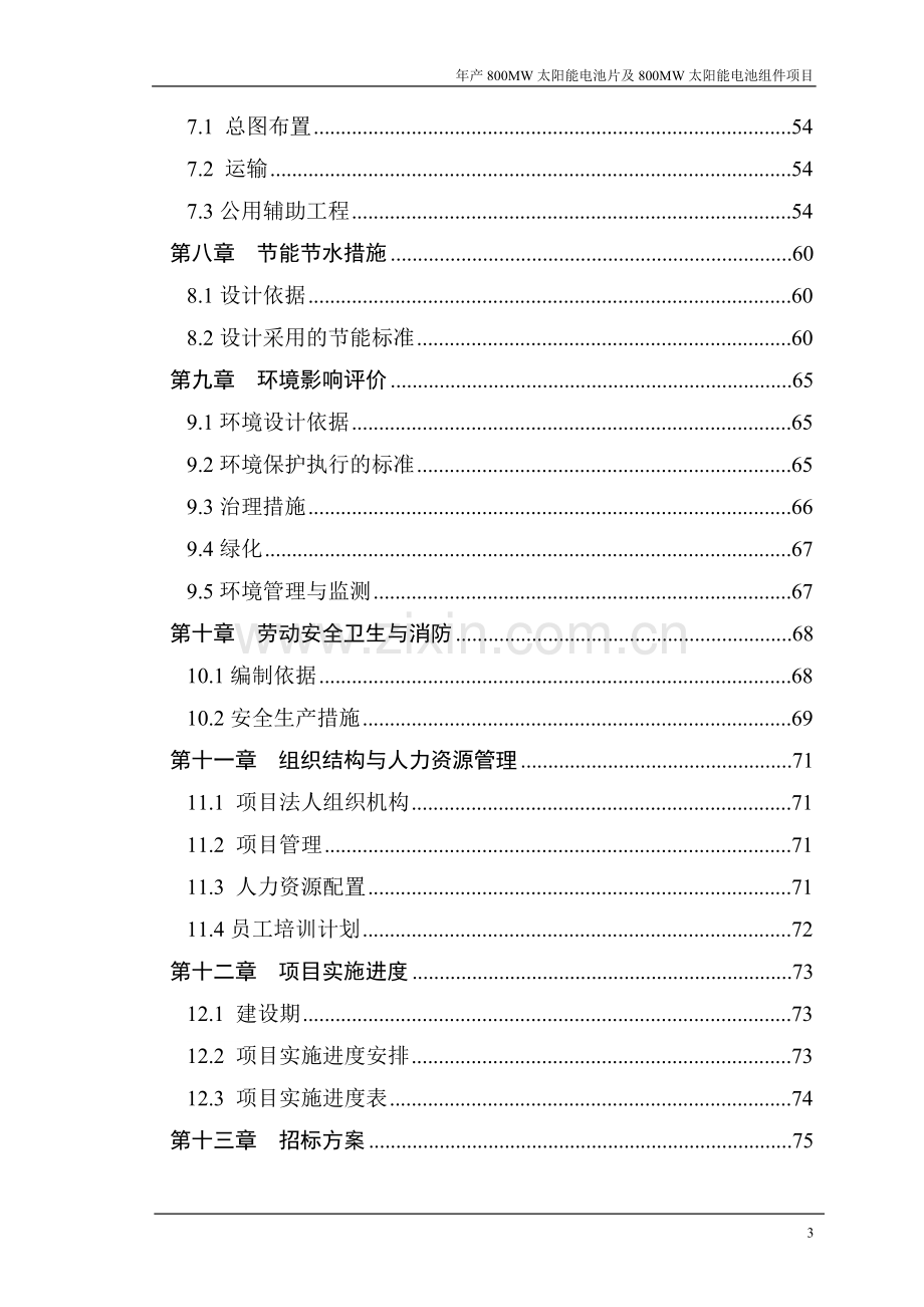 年产800MW太阳能电池片及800MW太阳能电池组件项目可行性研究报告.doc_第3页