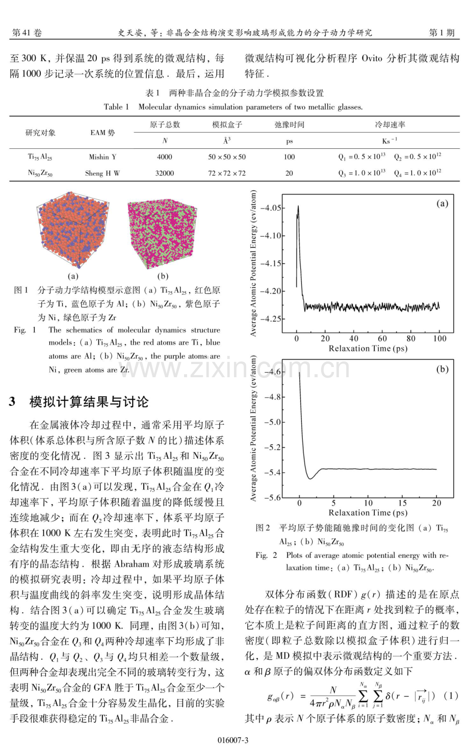 非晶合金结构演变影响玻璃形成能力的分子动力学研究.pdf_第3页