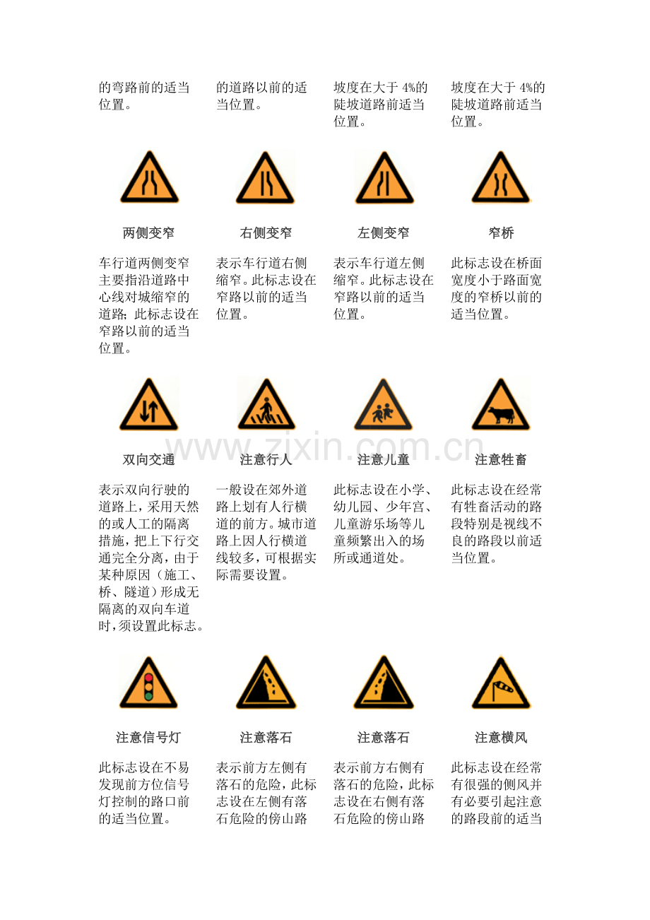 道路交通安全标志大全.doc_第2页