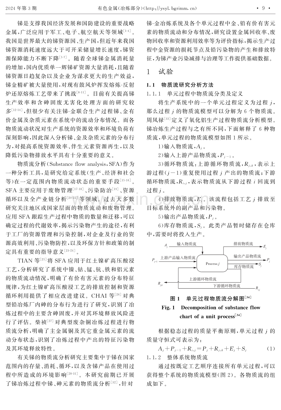 典型锑-金冶炼过程金和铅物质流分析.pdf_第2页