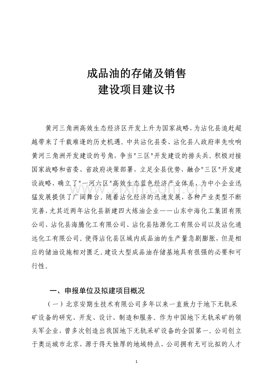 油库建设项目建议书.doc_第2页