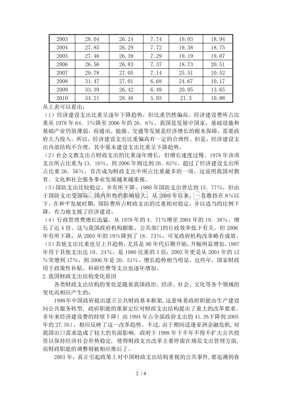 我国财政支出结构分析.doc_第2页