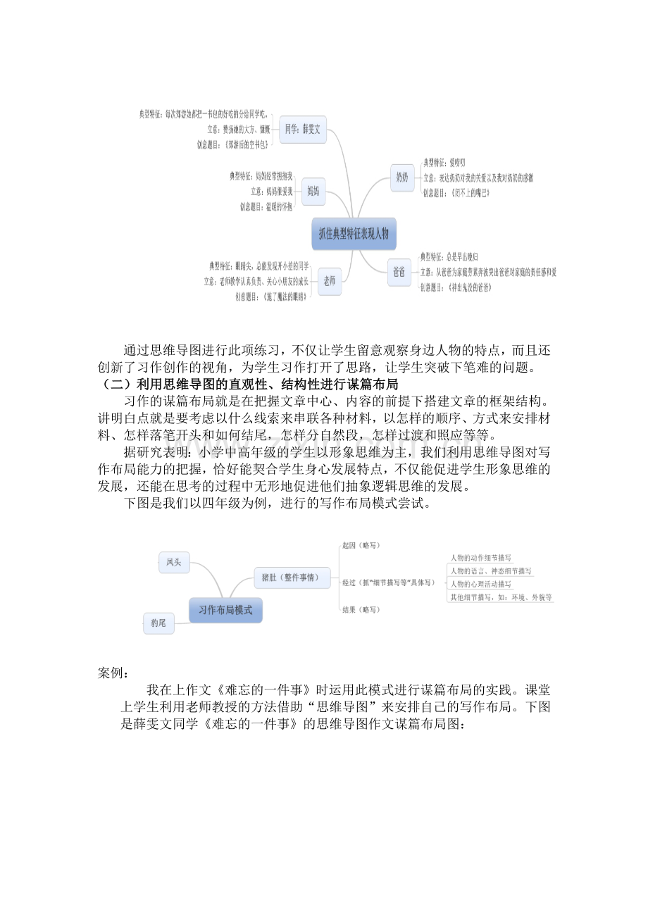 思维导图在小学语文写作教学中的应用研究报告结题报告.doc_第3页