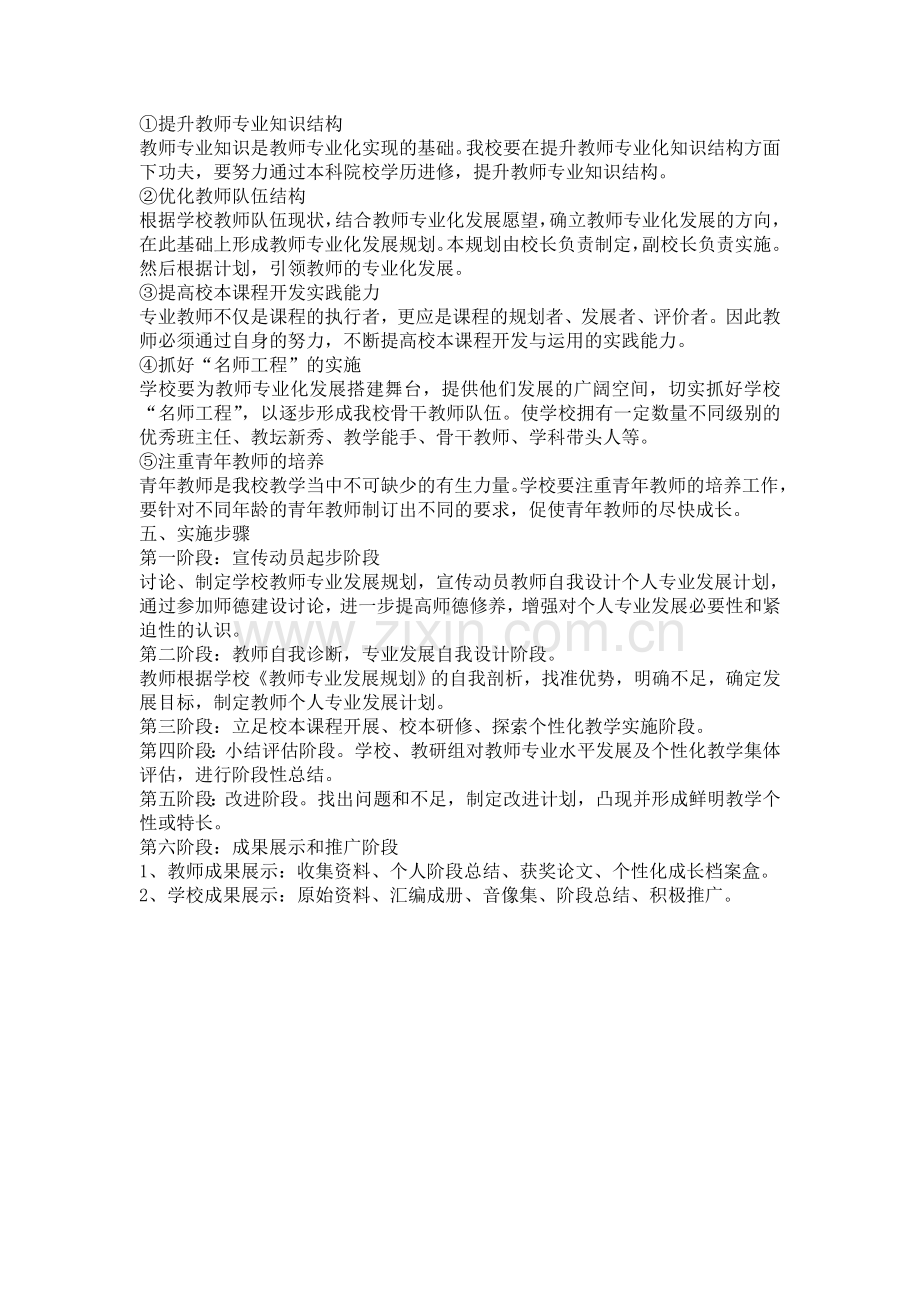 教师专业化发展规划方案.doc_第3页