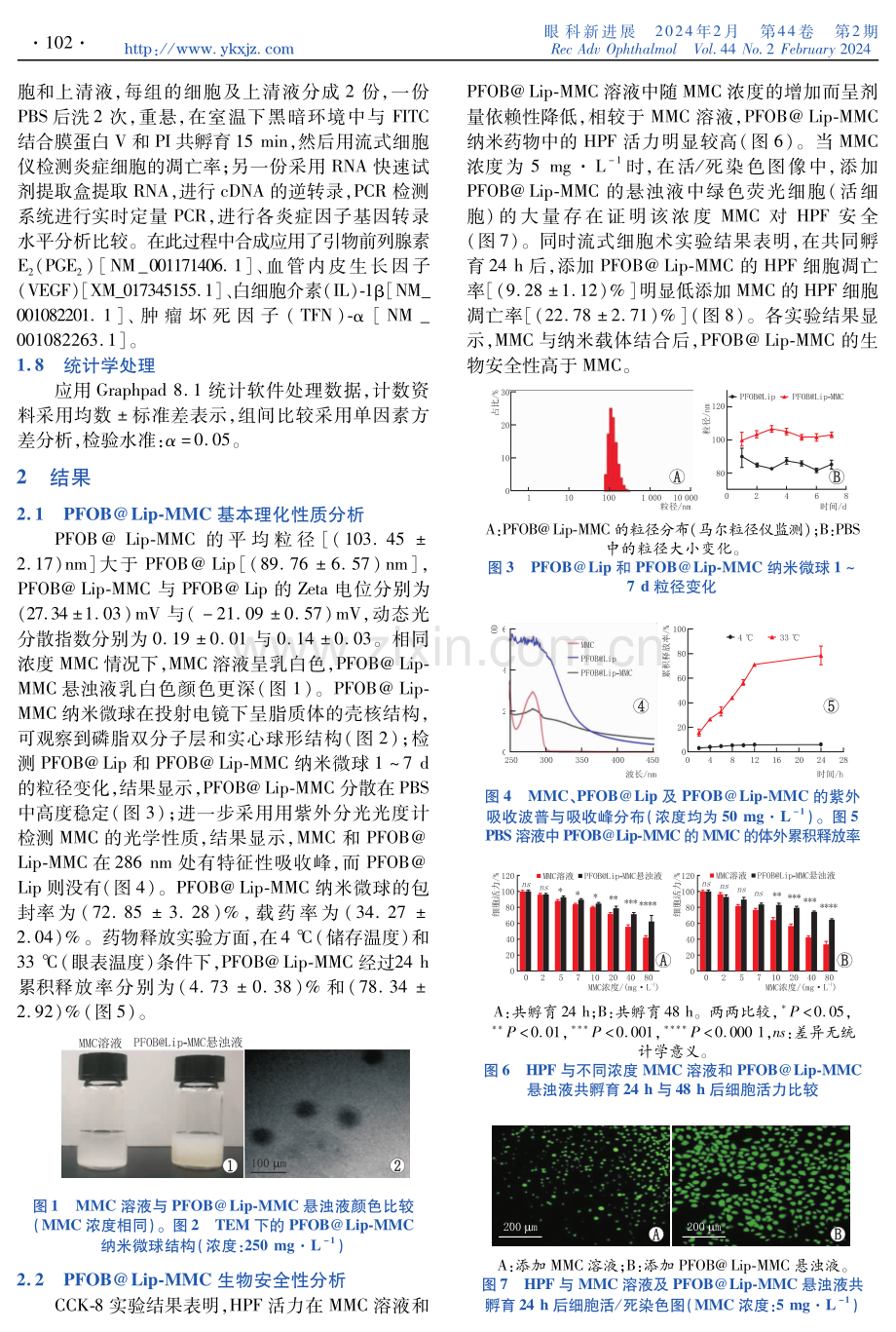 丝裂霉素C-全氟溴辛烷脂质体纳米药物对人翼状胬肉成纤维细胞治疗安全性及效果评价.pdf_第3页