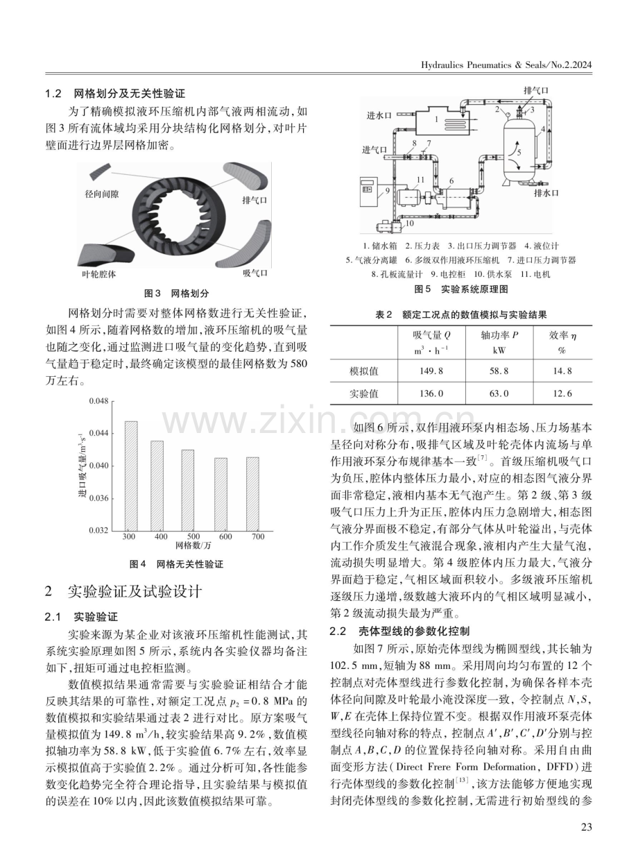 双作用液环压缩机壳体型线响应面分析及多目标优化.pdf_第3页