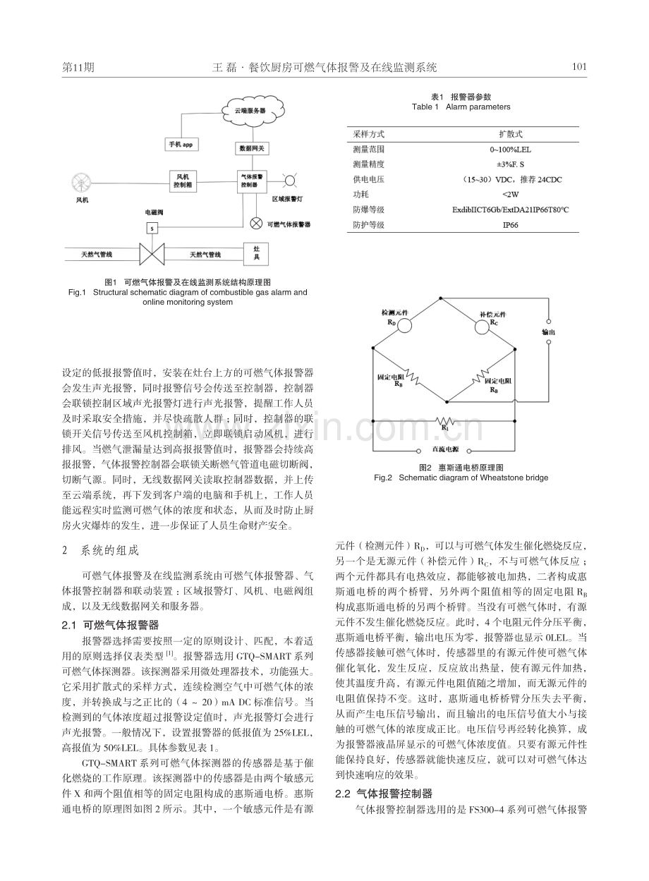 餐饮厨房可燃气体报警及在线监测系统.pdf_第2页