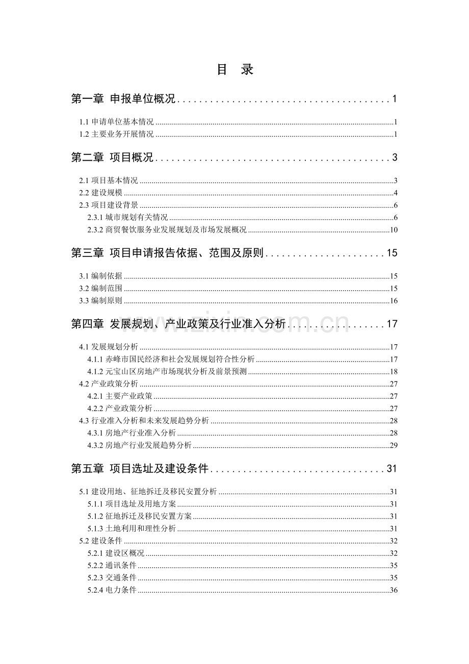 安达新世纪商务区开发项目申请建设可研报告书.doc_第1页