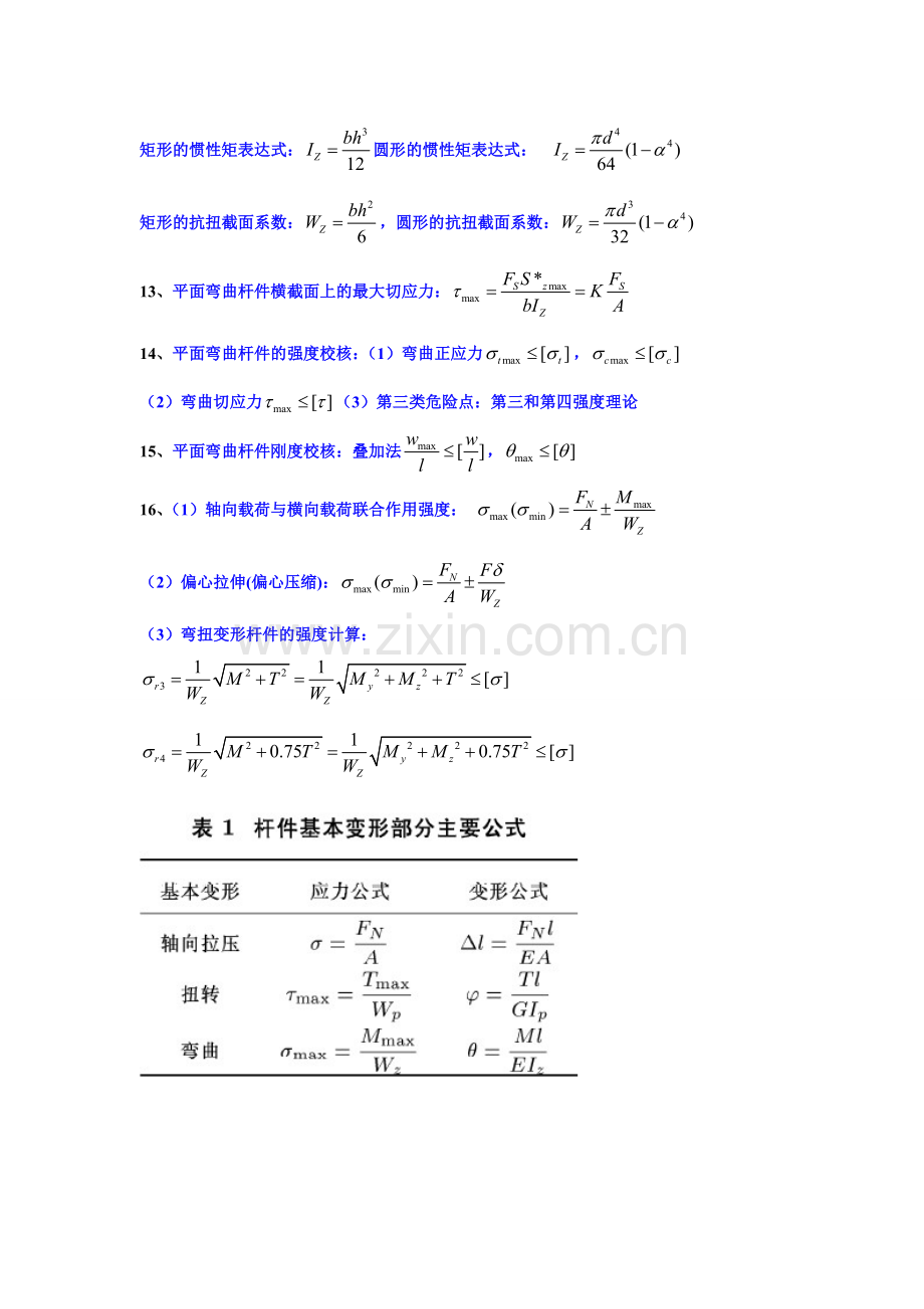 工程力学公式大全.doc_第2页