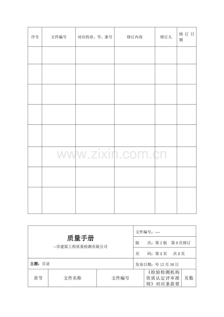 建筑工程质量检测有限公司工程检测质量手册.docx_第2页