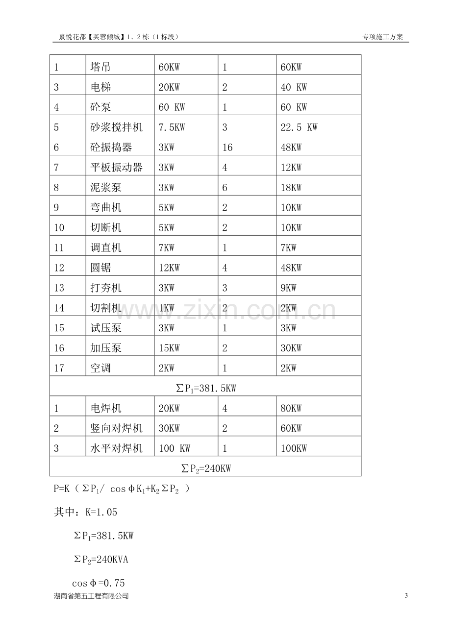 临时用电方案111毕业设计---策划方案.doc_第3页