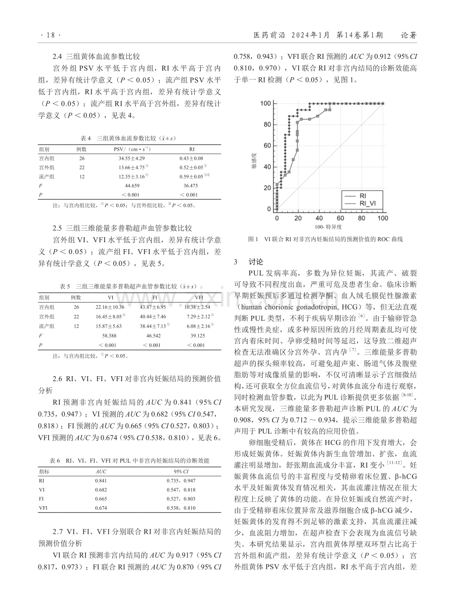 三维能量多普勒超声在早期不明位置妊娠诊断中的应用价值.pdf_第3页