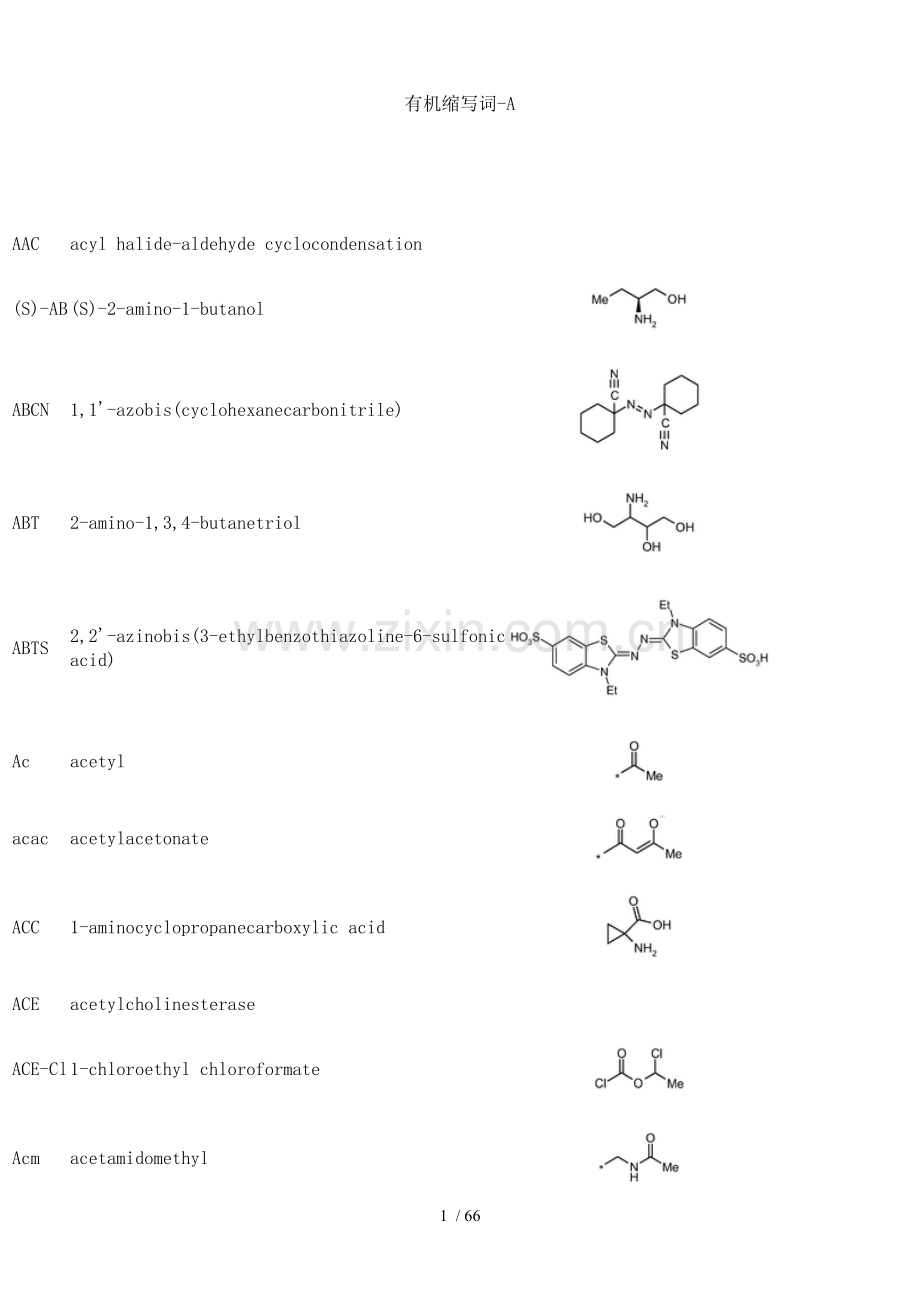 有机化学缩写.doc_第1页