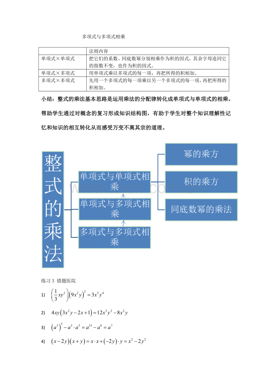 整式的乘法复习教案.doc_第2页