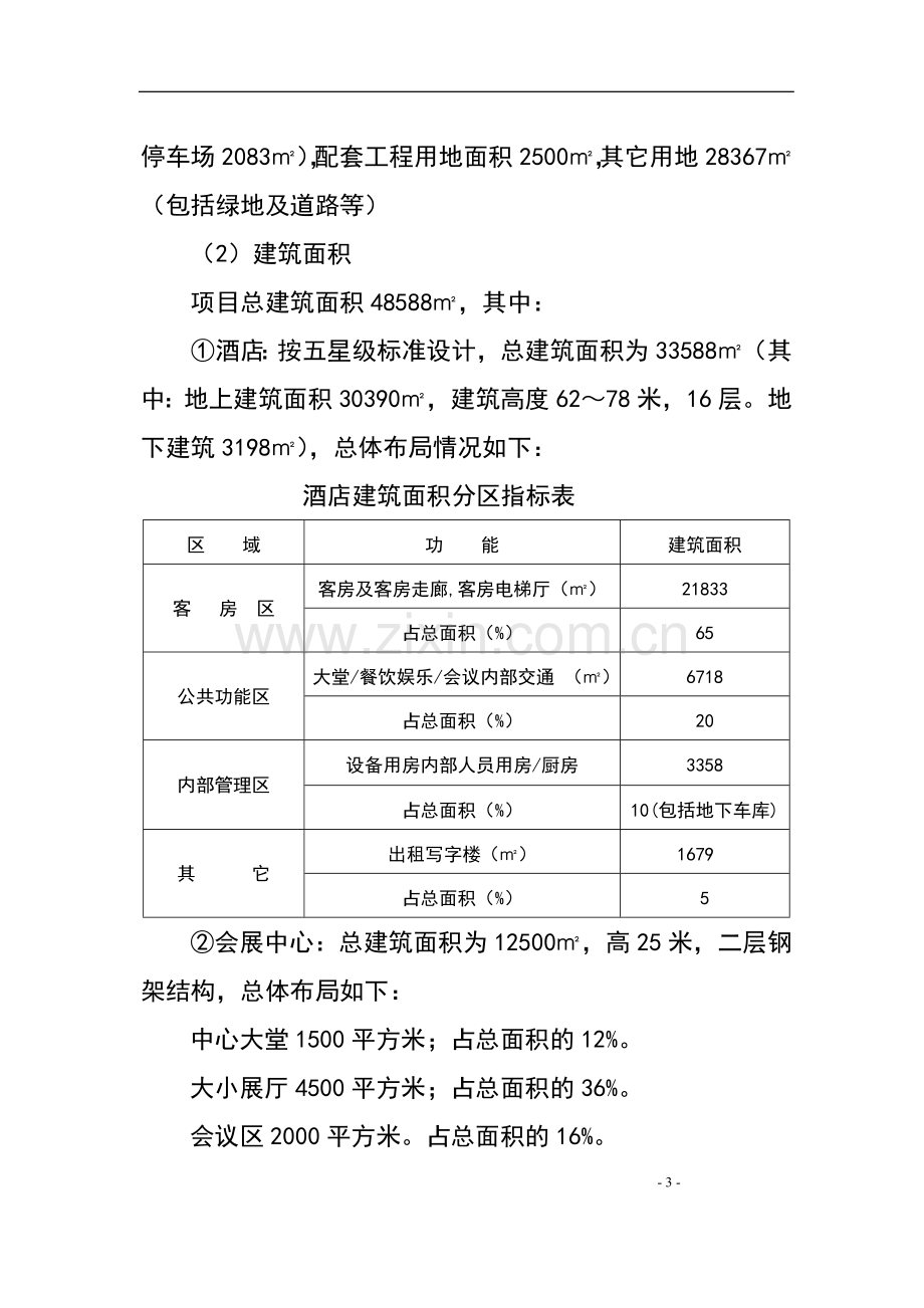 五星级酒店建设工程项目申请建设可研报告.doc_第3页