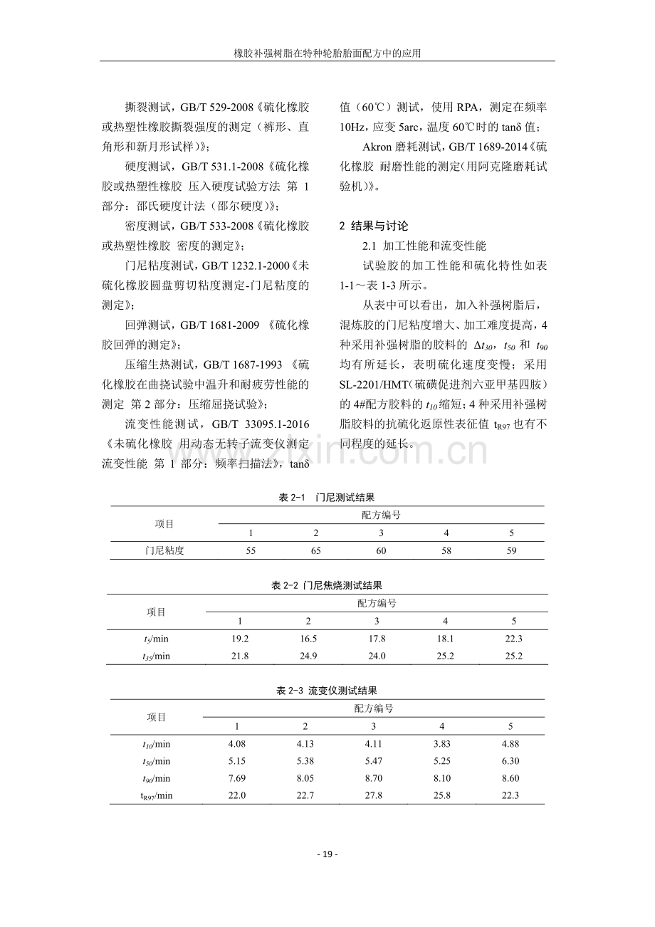 橡胶补强树脂在特种轮胎胎面配方中的应用.pdf_第3页