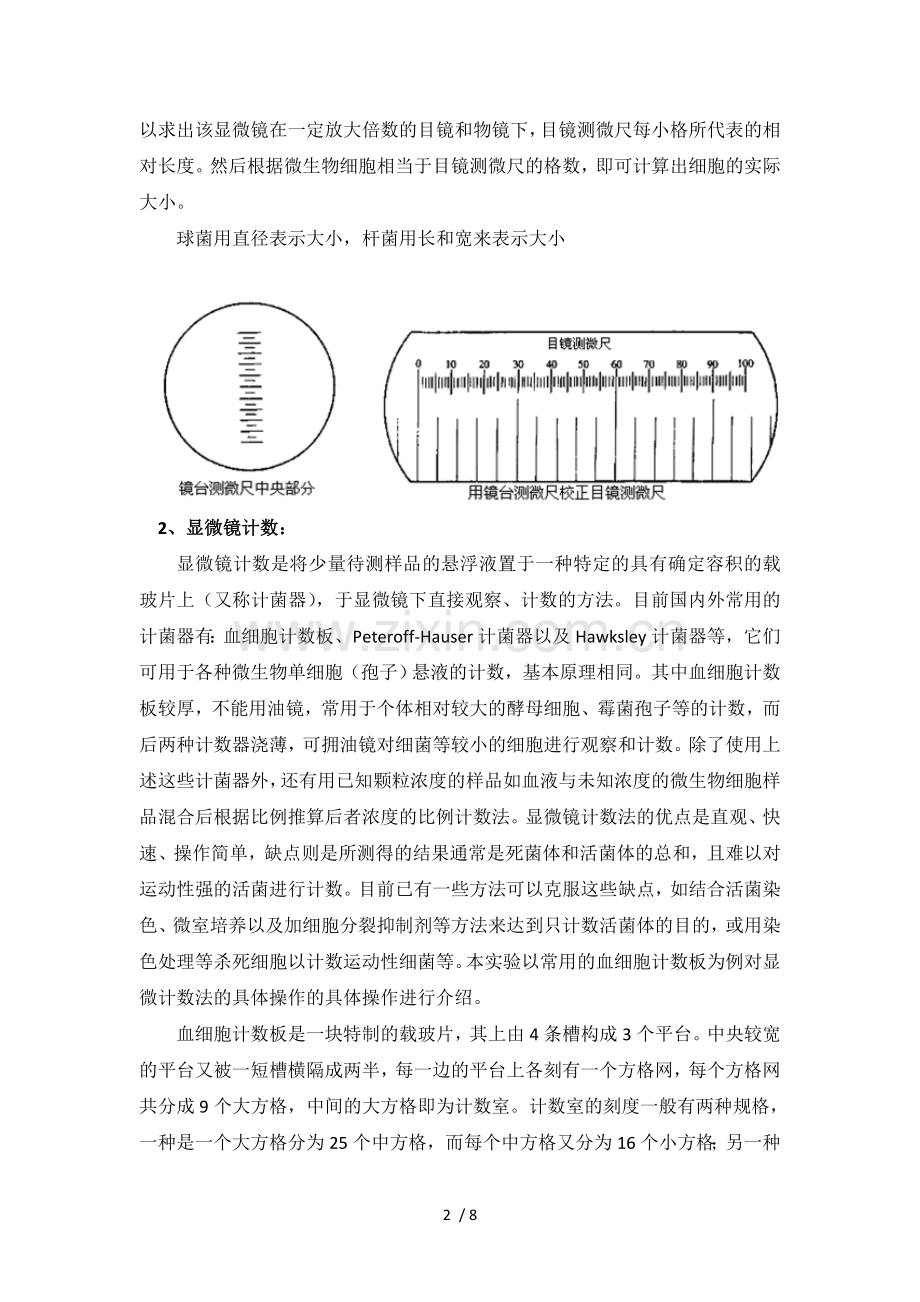 微生物大小及数量的测定.doc_第2页