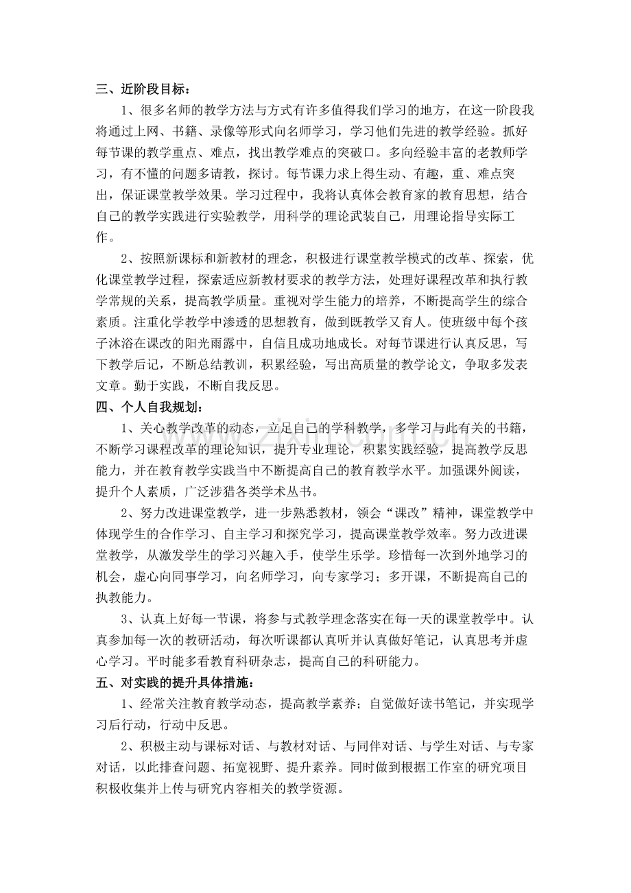 教师个人专业发展中长期发展规划.doc_第2页