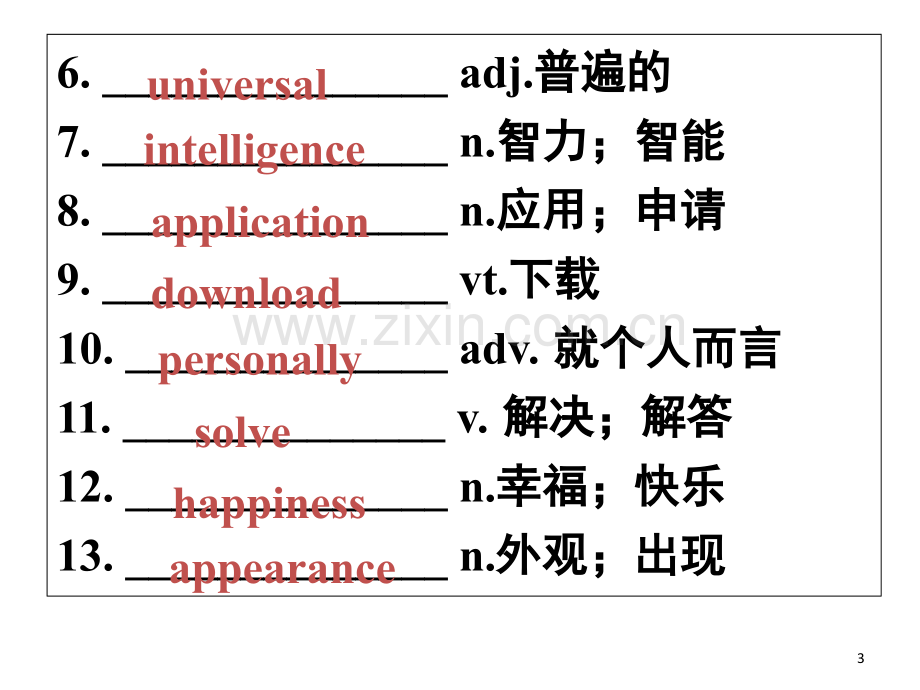 人教版必修二Unit3computers单词(课堂PPT).ppt_第3页