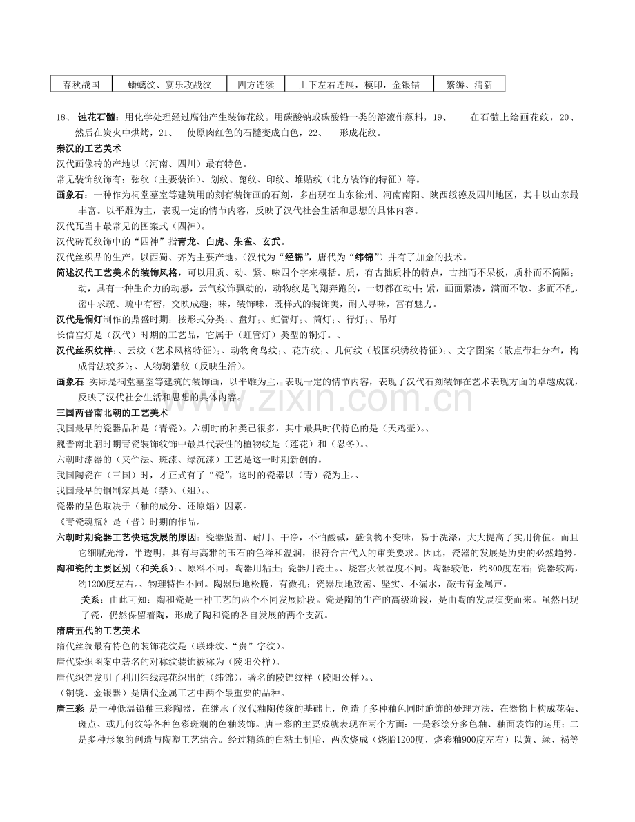 中国工艺美术史考试要点.doc_第3页