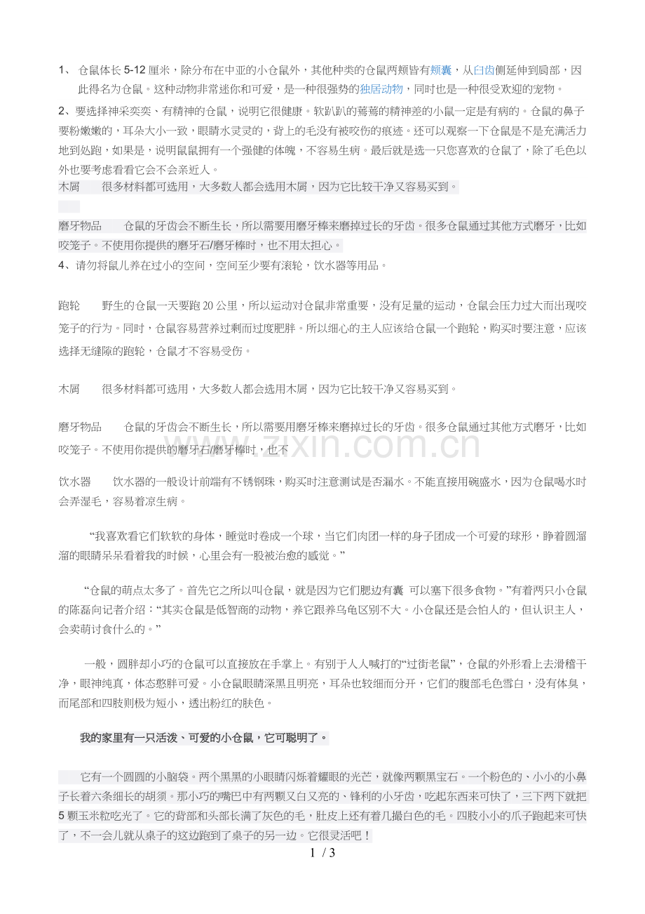 仓鼠小知识.doc_第1页