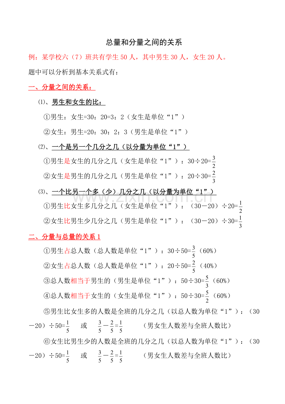 分数和百分数问题归纳分类总结.doc_第1页