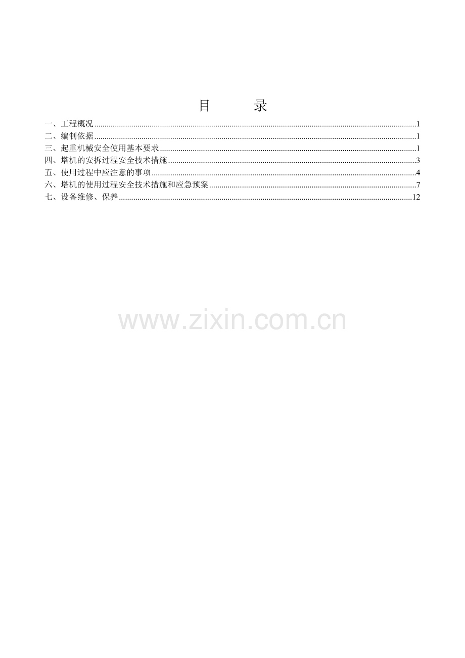 塔吊安全使用方案.doc_第1页