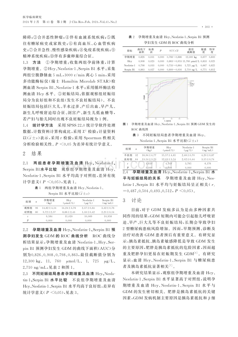 孕期增重情况与妊娠糖尿病的关系及对妊娠结局的影响.pdf_第2页