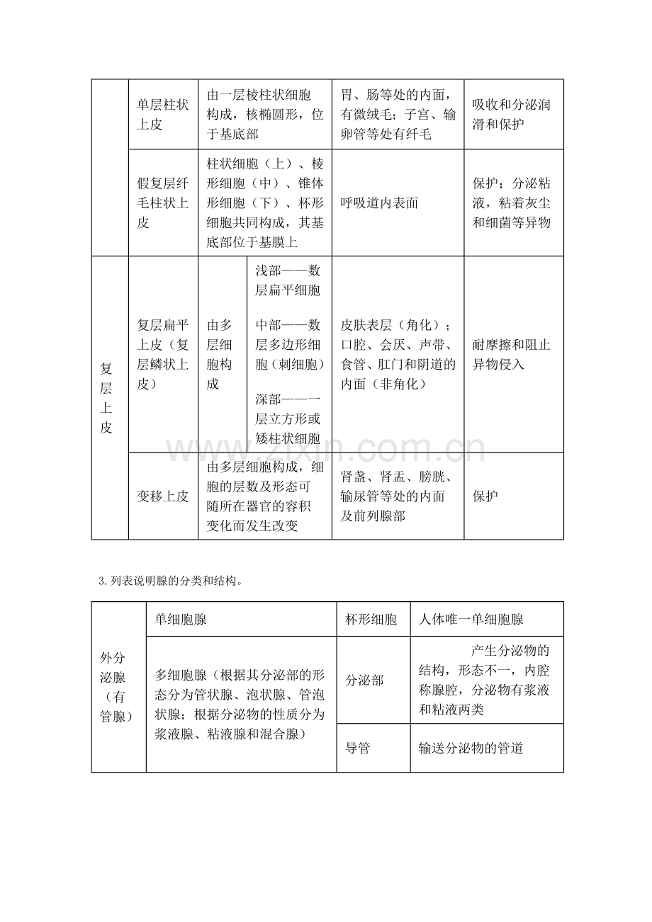 人体组织学与解剖学作业或思考题.doc_第2页