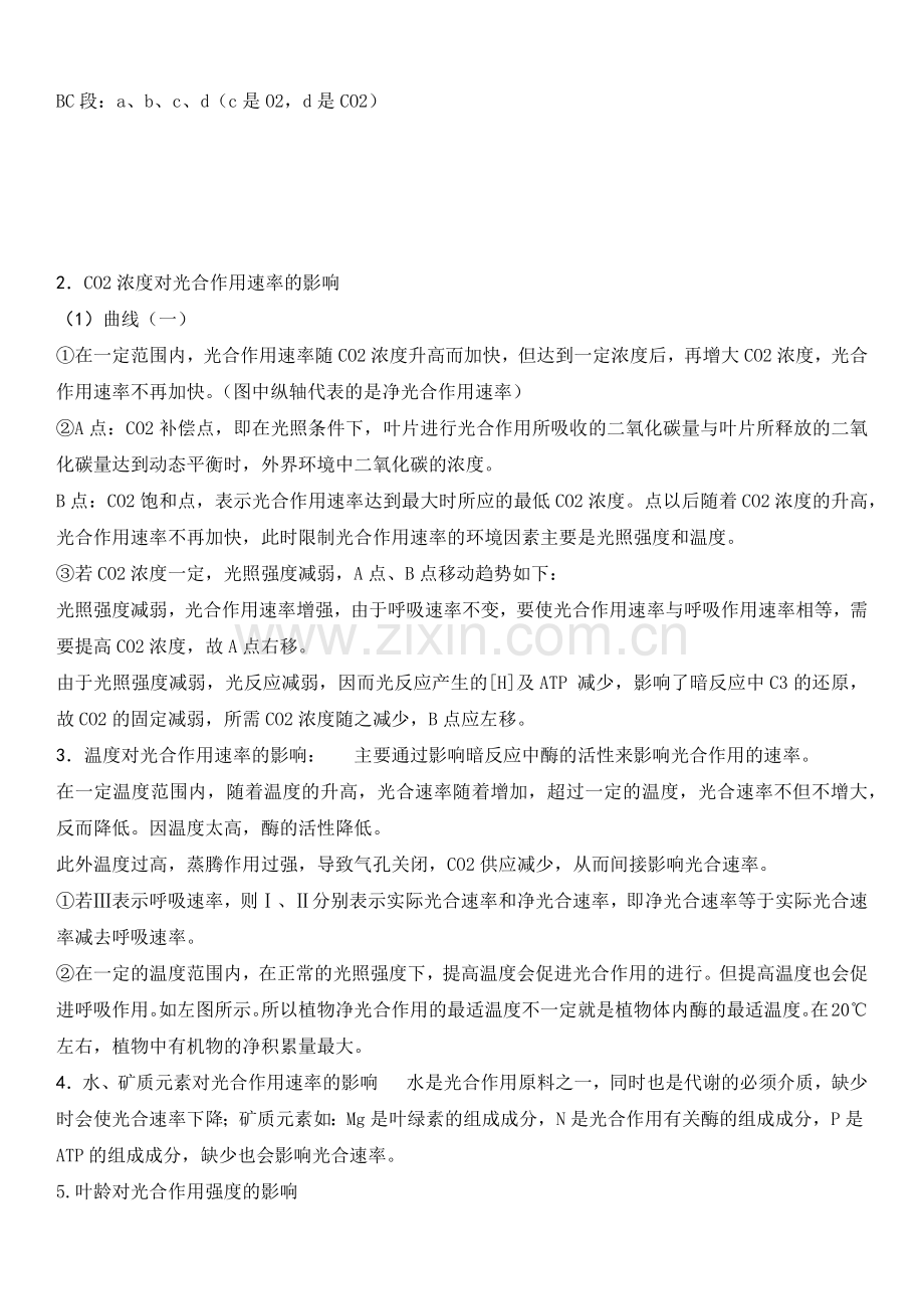 光合作用和呼吸作用的相关曲线图归纳总结.doc_第3页